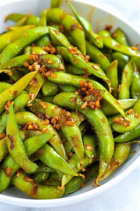 Spicy Garlic Ginger Edamame Recipe