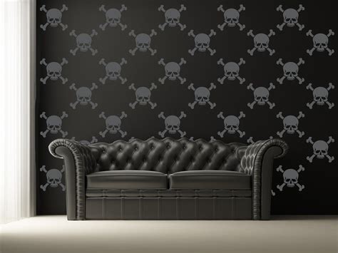 Skull Wall Decal Halloween Wall Decals Skull Crossbones