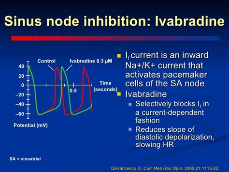 Ivabradine mechanism of action