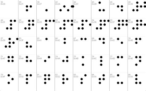 Braille Windows font - free for Personal | Commercial