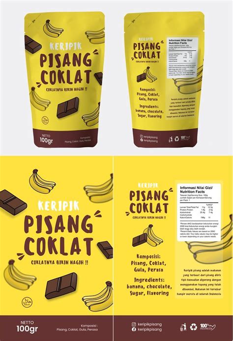 Desain keripik pisang coklat – Artofit