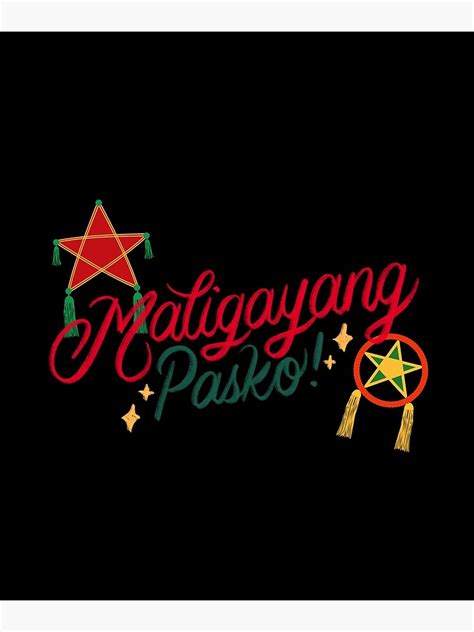 "Maligayang Pasko " Poster for Sale by chokshop | Redbubble