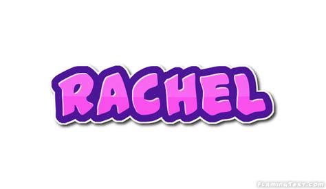 Rachel Logo | Free Name Design Tool from Flaming Text