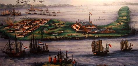 Painting of Fort Zeelandia, the Dutch East India Company's Taiwanese headquarters. | Dutch ...