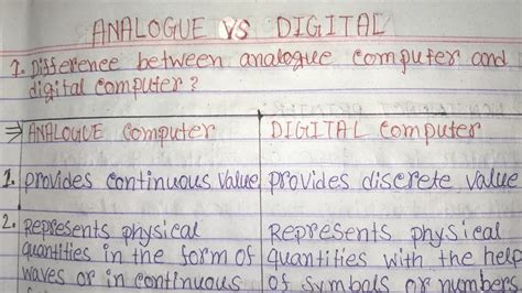 Difference between analog computer and digital computer in hindi|analog computer vs digital ...