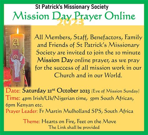 Mission Sunday 2023 - Prayer Service and Mass