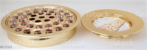 Two Communion Trays Stock Photo - Download Image Now - Communion, Unleavened Bread, Bible - iStock