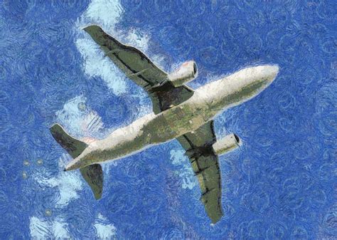 Jet Airplane Painting Free Stock Photo - Public Domain Pictures