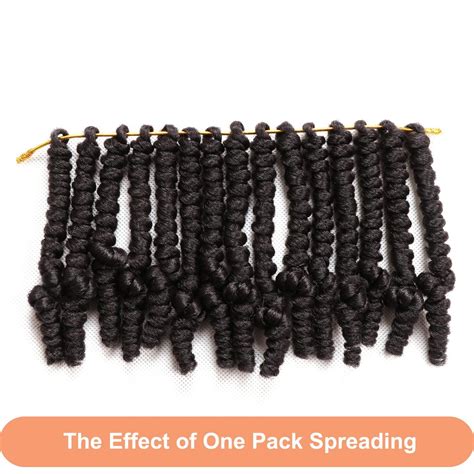 Lifabeauty 8 Packs Short Spring Twist Crochet Hair 4 Inch 2# - Pre ...