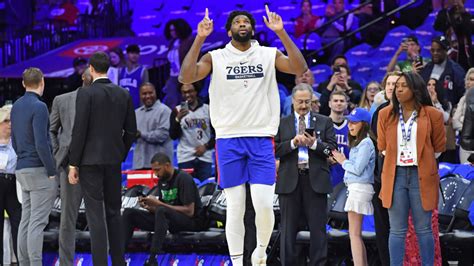 76ers' Joel Embiid presented with 2023 NBA MVP trophy ahead of Game 3 ...