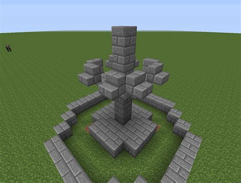 How to build a fountain in minecraft with 12 easy steps on Behance | Minecraft fountain ...