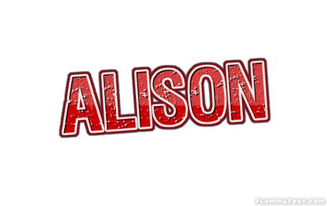 Alison Logo | Free Name Design Tool from Flaming Text