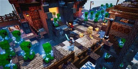 Minecraft Dungeons Creeping Winter DLC is Available Now