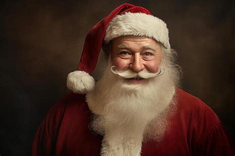 Premium AI Image | a santa claus with a beard and a santa hat.