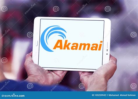 Akamai Technologies logo editorial photography. Image of brand - 105259942