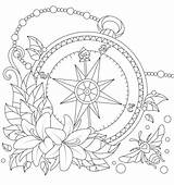 Compass Coloring Pages sketch template