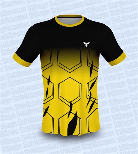 Yellow and Black Hexagon Football Jersey Design | Jersey design, Sport shirt design, Football ...