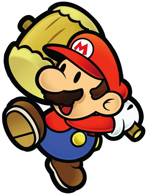 File:PMTTYD Alternate Mario Swinging Hammer Artwork.png - Super Mario Wiki, the Mario encyclopedia