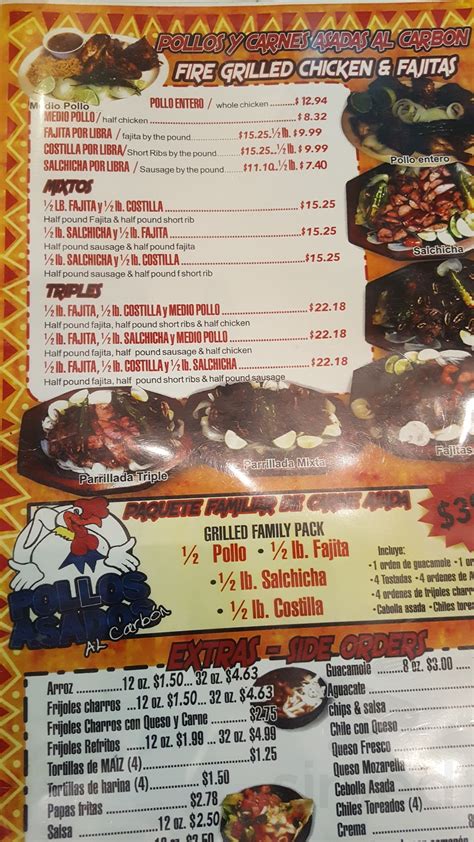 La Fonda Taqueria menu in Pasadena, Texas, USA