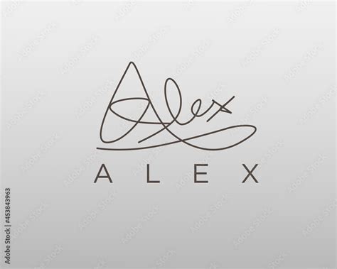 logo name Alex usable logo design for private logo, business name card ...