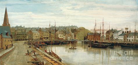 The Old Harbor, Maryport, 1896 Painting by William Mitchell of Maryport - Fine Art America