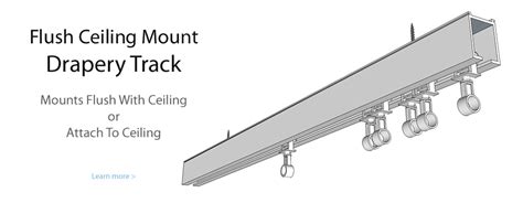 Ceiling Mount Drapery Track - Stainless Steel Marine