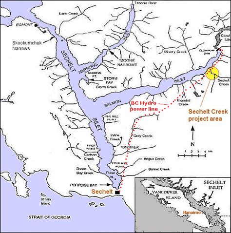 Tourist Map Of Sechelt