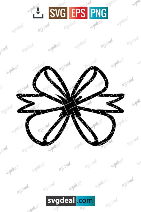 Free Christmas Bow Svg - SVGDeal.com