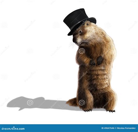 Groundhog Stock Illustration - Image: 49647646