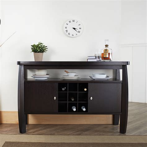 Furniture of America Vera Multi-Storage Wood Buffet Table, Espresso - Walmart.com - Walmart.com