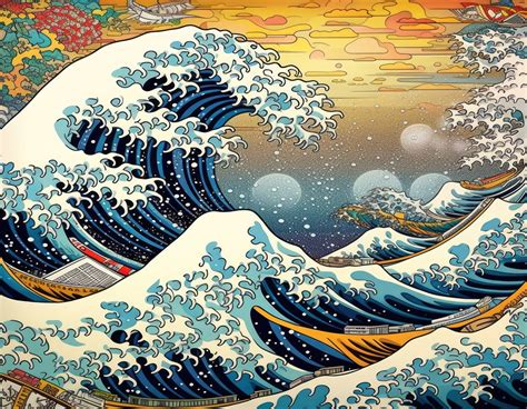 The Great Wave off Kanagawa posters & prints by Max Ronn - Printler