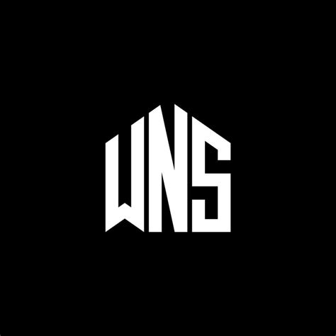 WNS letter logo design on BLACK background. WNS creative initials ...