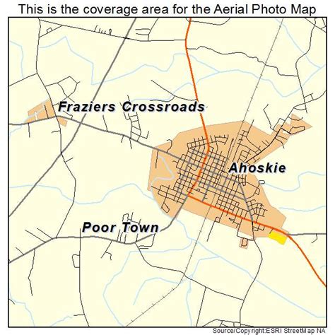 Aerial Photography Map of Ahoskie, NC North Carolina