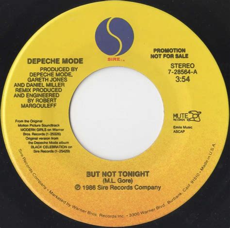 Depeche Mode - But Not Tonight (1986, Vinyl) | Discogs