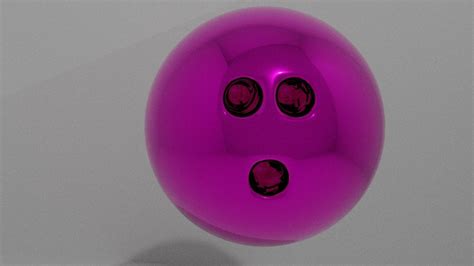 Pink Bowling Ball 3D model | CGTrader