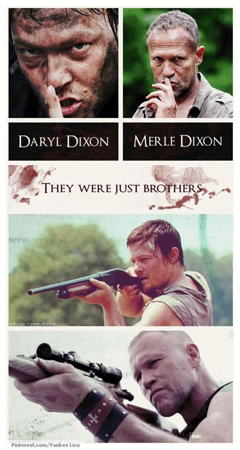 ~ Daryl & Merle Dixon ~ Brothers ~ | The Walking Dead | Pinterest