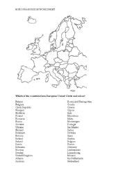 13 Best Images of Europe Map Worksheet - Europe Geography Map Worksheet, Blank Europe Map and ...