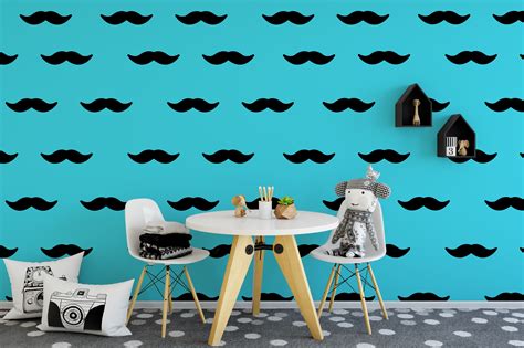 Hipster Moustache Wall Stickers | Hipster Wall Art | Nursery Ideas