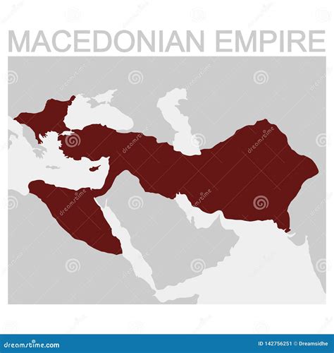 Map Of The Macedonian Empire Cartoon Vector | CartoonDealer.com #142756251