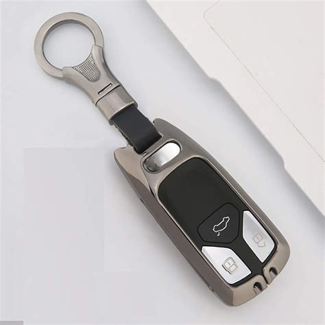 For Audi A4 Allroad B9 Q5 Q7 TT TTS 4M 8S 2016 2017 2018, Zinc Alloy Car Remote Key Cover Case ...