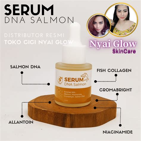 Serum DNA Salmon Nyai Glow SkinCare / Produk Ori / DNA Salmon Asli/ Membuat Wajah jadi Cerah ...