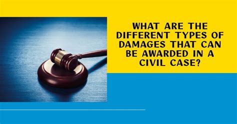 What are the different types of damages that can be awarded in a civil case? - USA Lawyer Now