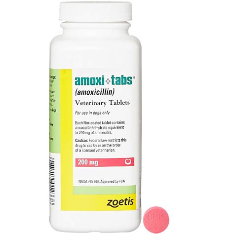 Amoxi-Tabs Tablets for Dogs & Cats, 200-mg, 1 tablet | On Sale | EntirelyPets Rx