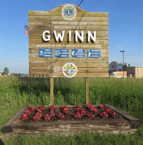 Welcome to Gwinn Sign (Gwinn, Michigan) | Gwinn, Michigan is… | Flickr