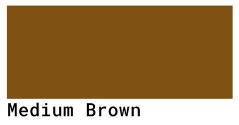 Medium Brown Color Codes - The Hex, RGB and CMYK Values That You Need