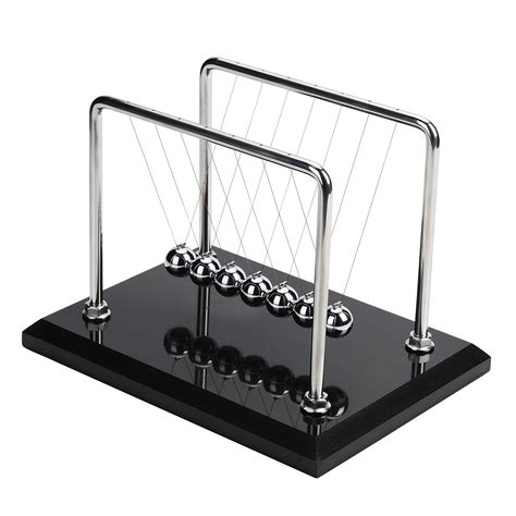 Buy CERROPI Newton Cradle Balance Balls, Newton Pendulum with 7 Balls ...