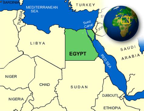 Map of Egypt. | - CountryReports