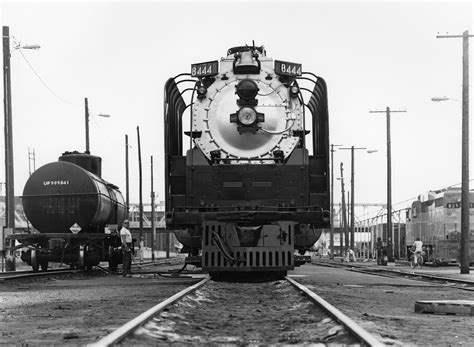 Union Pacific steam locomotive # 8444, is in the railroad … | Flickr