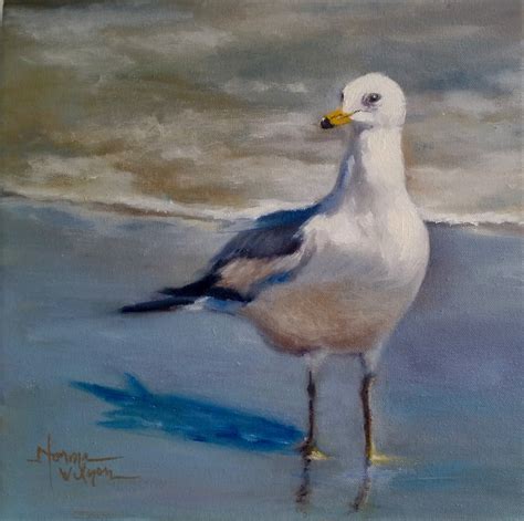 Norma Wilson Art: Norma Wilson Original Oil Seascape Seagull Bird ...