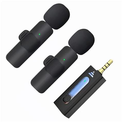 AYBOR K-35 3.5mm Aux Dual Receivers (2 - Mics, 1 Input) Wireless Collar ...